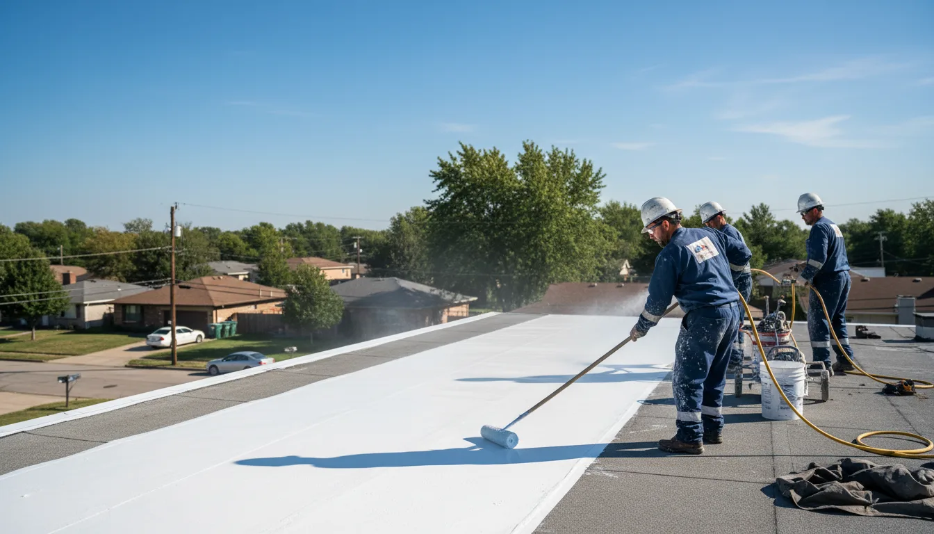 Commercial roof coating in Stuart, VA near me